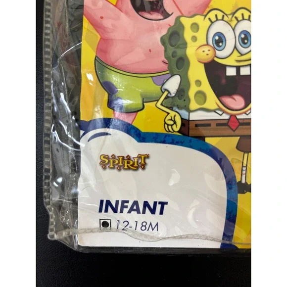 Spirit Halloween Patrick Star SpongeBob SquarePants Infant Costume 12-18M Pink - Picture 3 of 15
